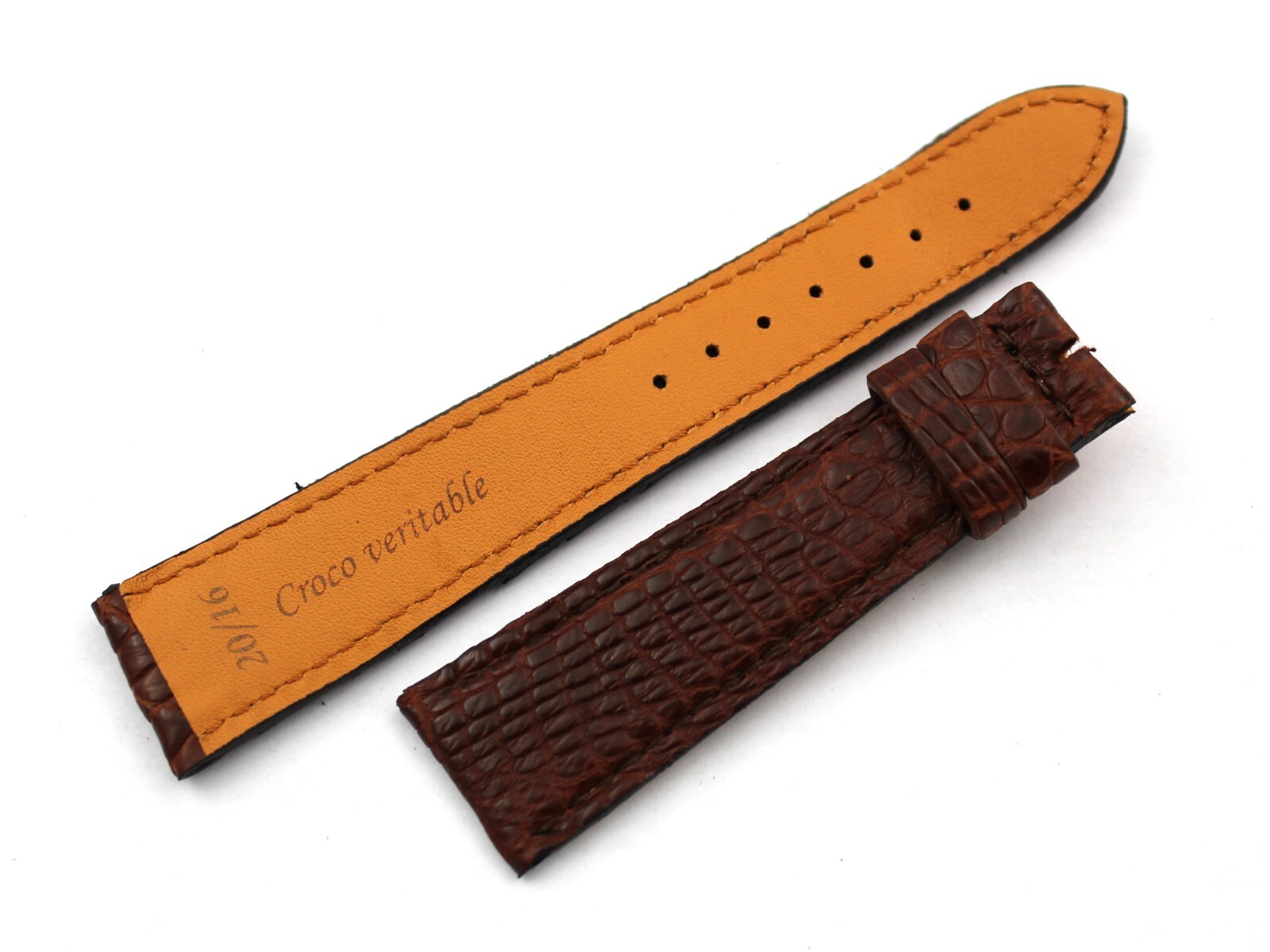 Genuine Brown Coconut Leather Strap 20/16mm Luxury Leather Accessories Watches New