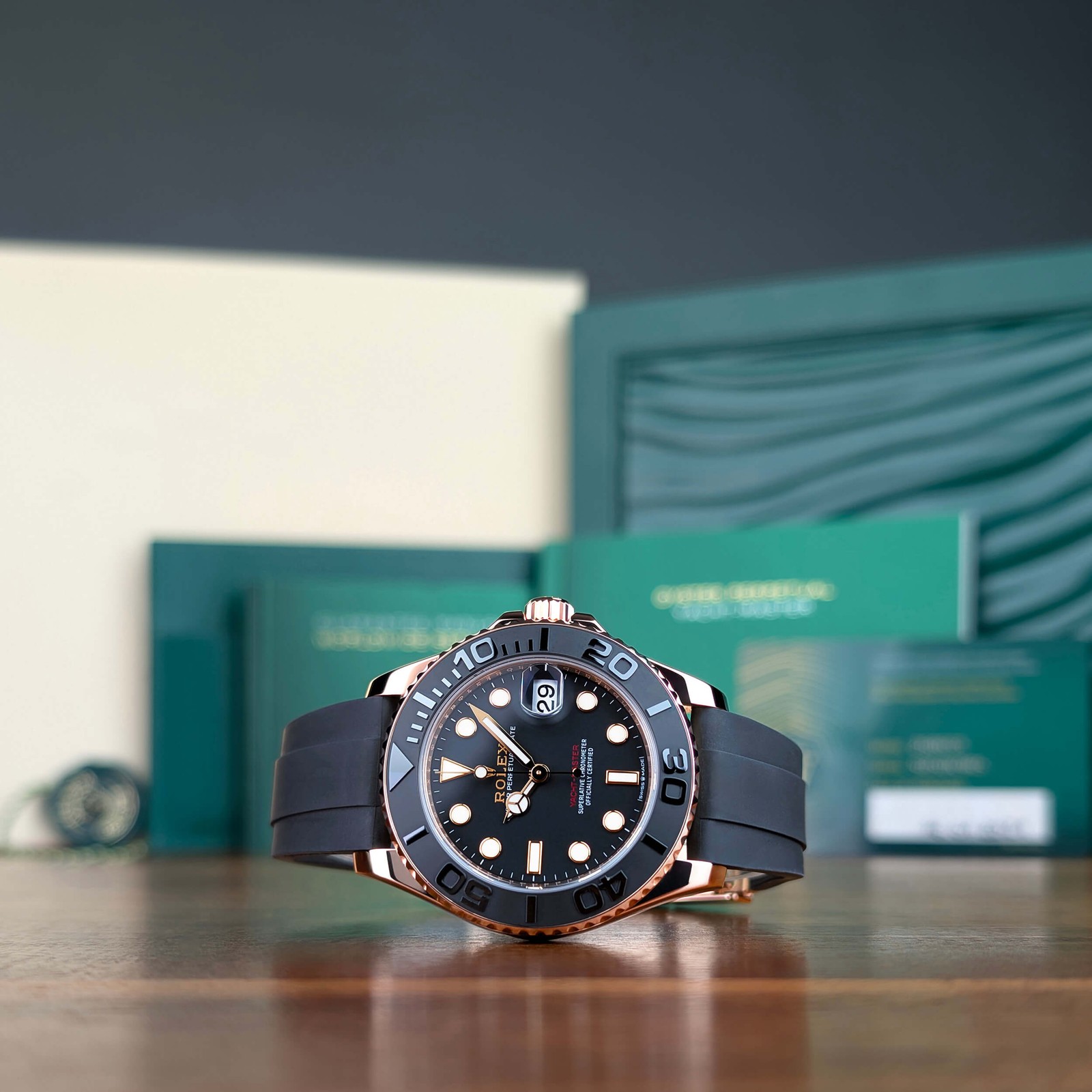 2021 Box & Card 18k Everose / Rose Gold Rolex Yacht-Master 37 268655