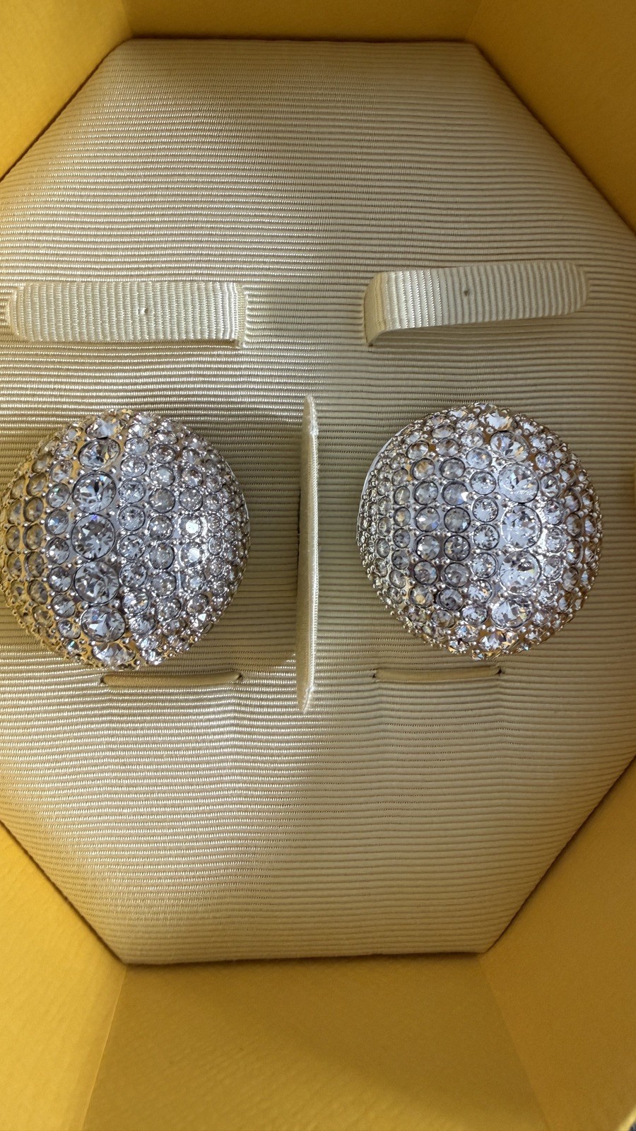 Swarovski Sublima clip earrings White Rhodium plated 5699563