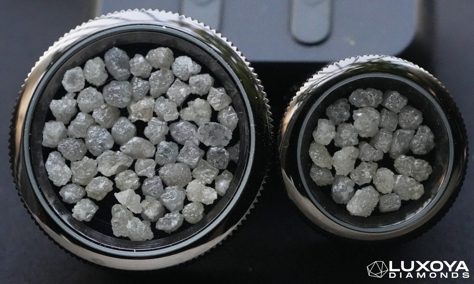 Silver Natural Loose 3 pcs 1.00 Carat Diamond White Rough Uncut Raw Diamond