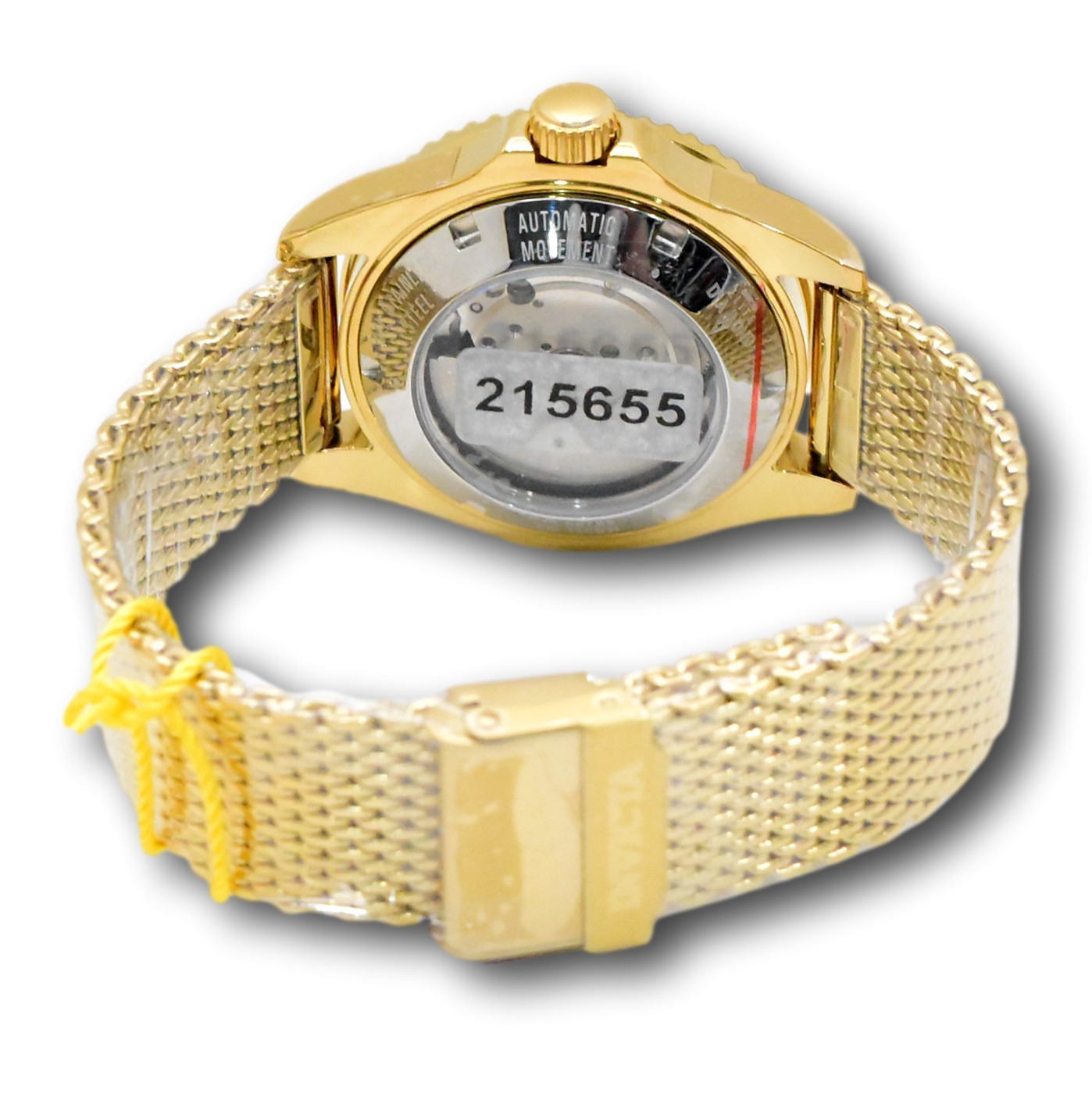 Invicta Elite Automatic 0.59ct Diamond Bezel 40mm Gold Men’s Watch 48745