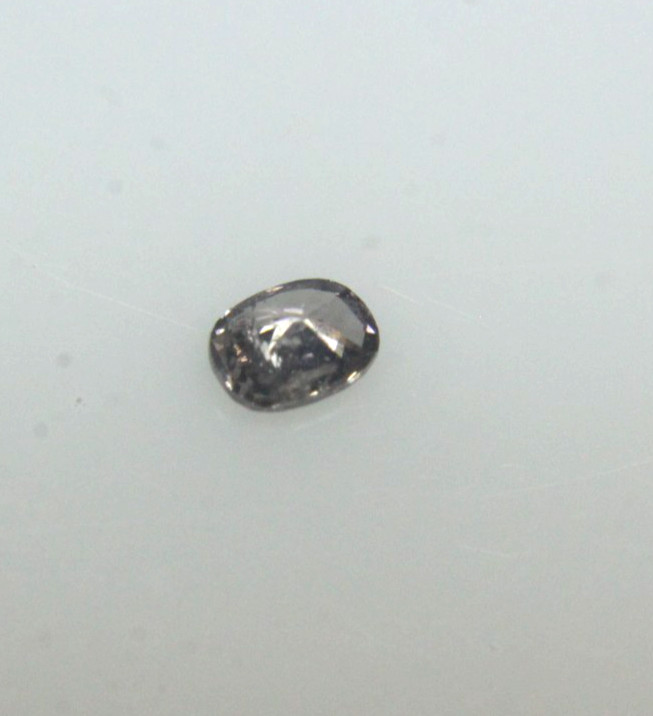 0.09Ct Natural Oval Shape Champagne Color Rose Cut Diamond 3.16×2.27×1.50 MM