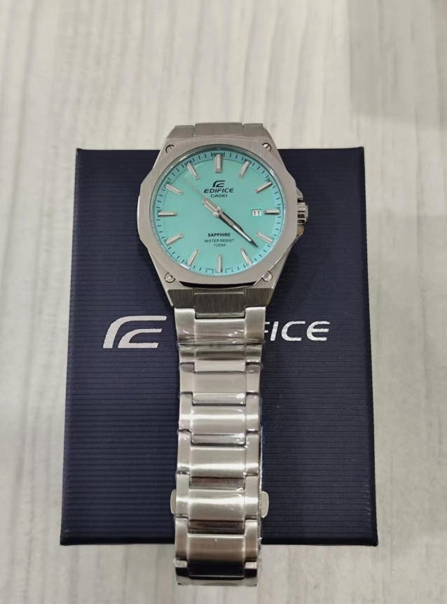 CASIO Edifce Sapphire crystal steel band Men’s watch EFR-S108D-2BV