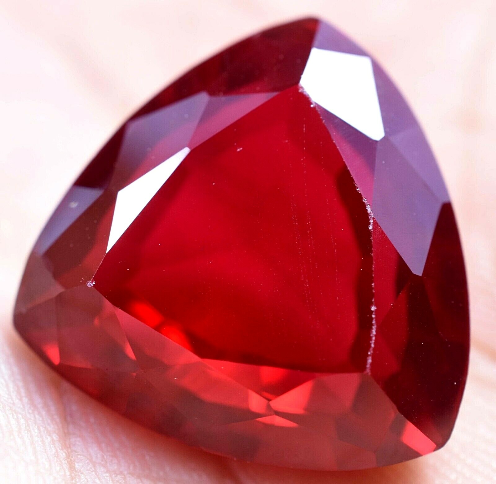 30.85 Ct Natural Blood Red Ruby Mozambique GGL Certified Treated Gemstone
