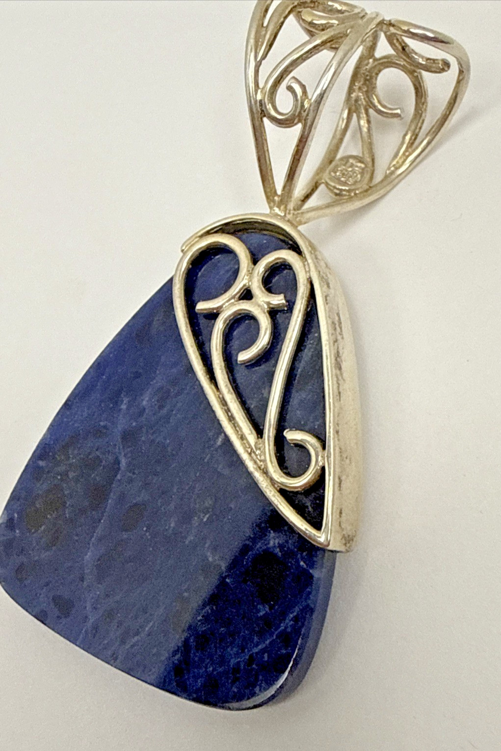 Jay King DTR Mine Finds Sodalite Pendant 925 Sterling Rich Royal Blue READ