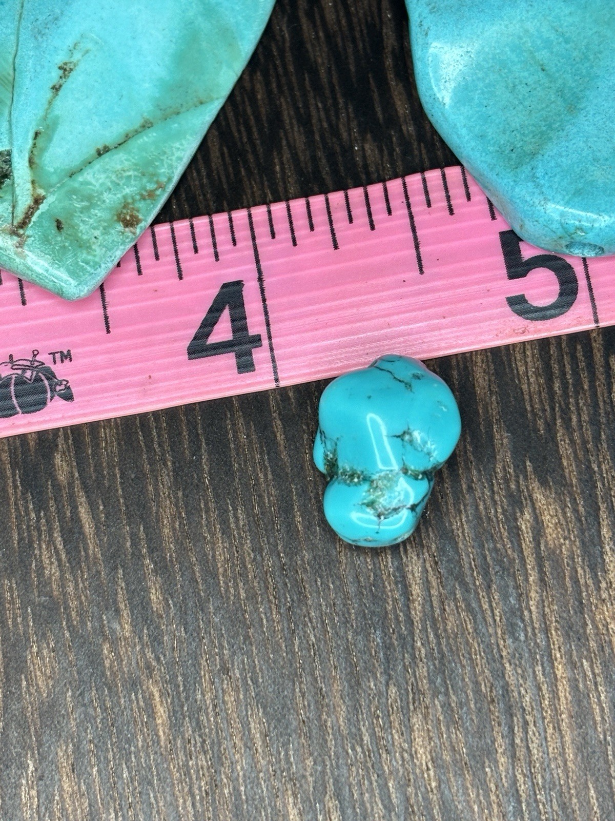 Kingman Turquoise Side-Drilled Focal Stabilized Slabs 54 Grams