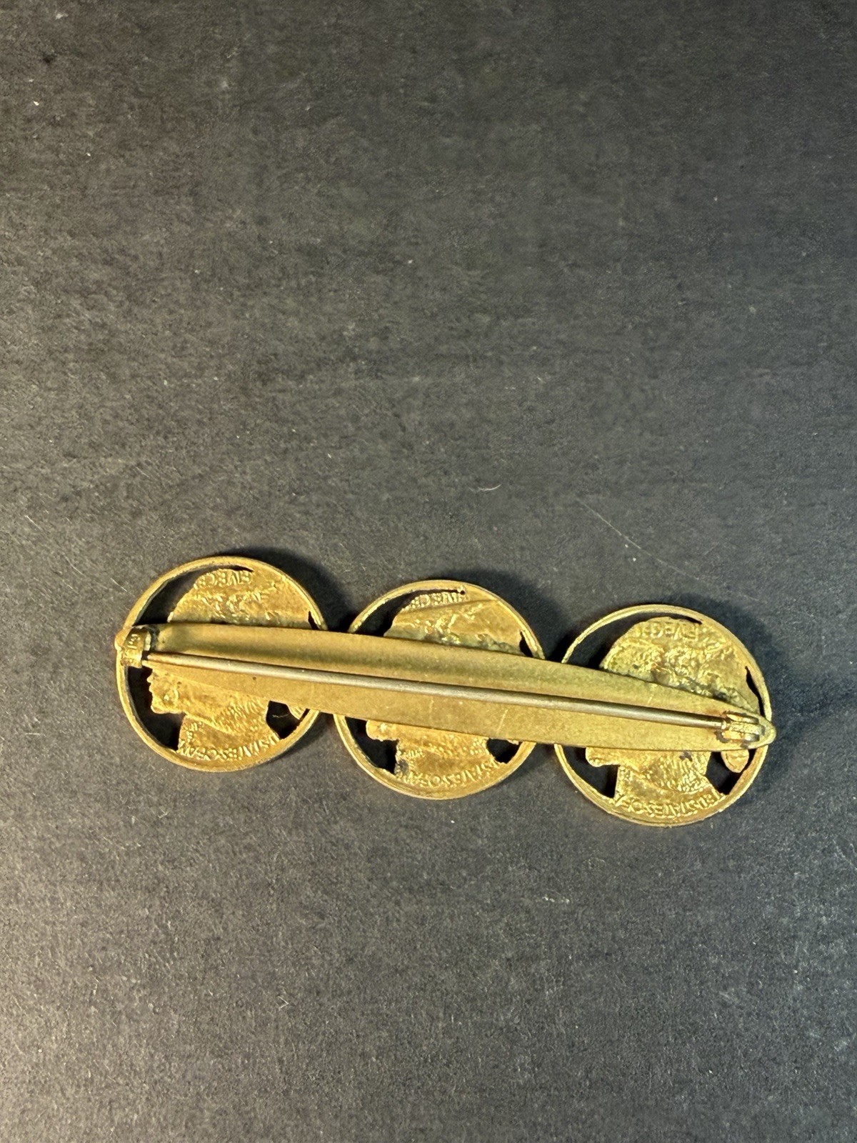 1913 Buffalo Nickel Pin Brooch