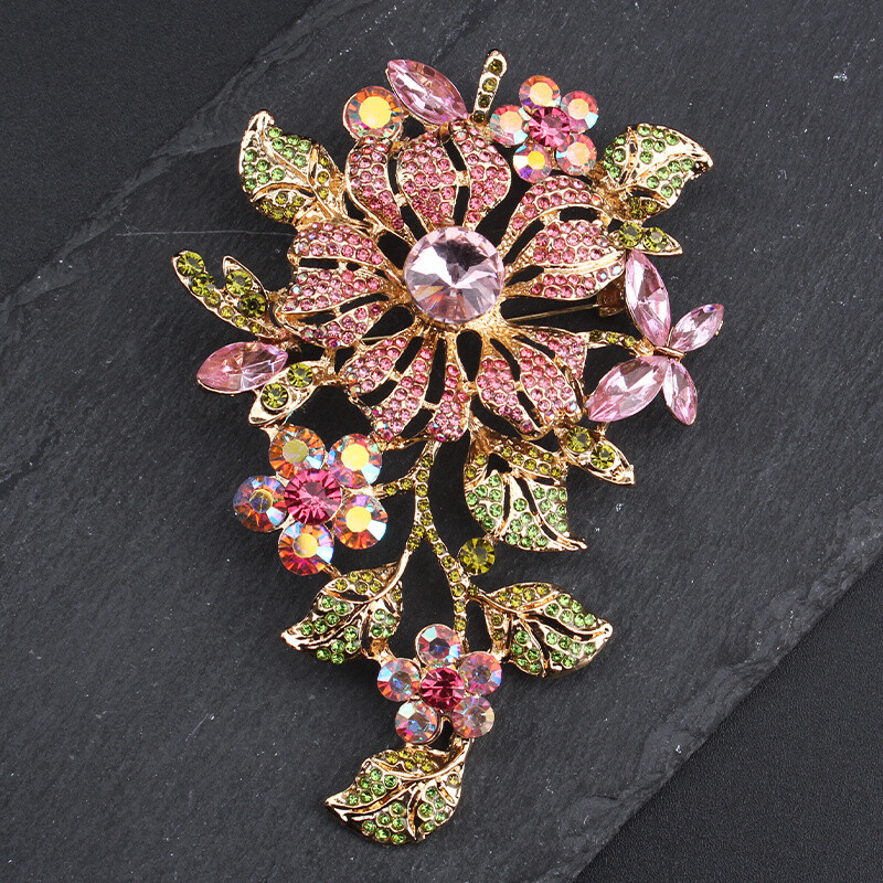 Vintage Statement Openwork Air Flower Rose Brooch AccessoriesJewelry Gift