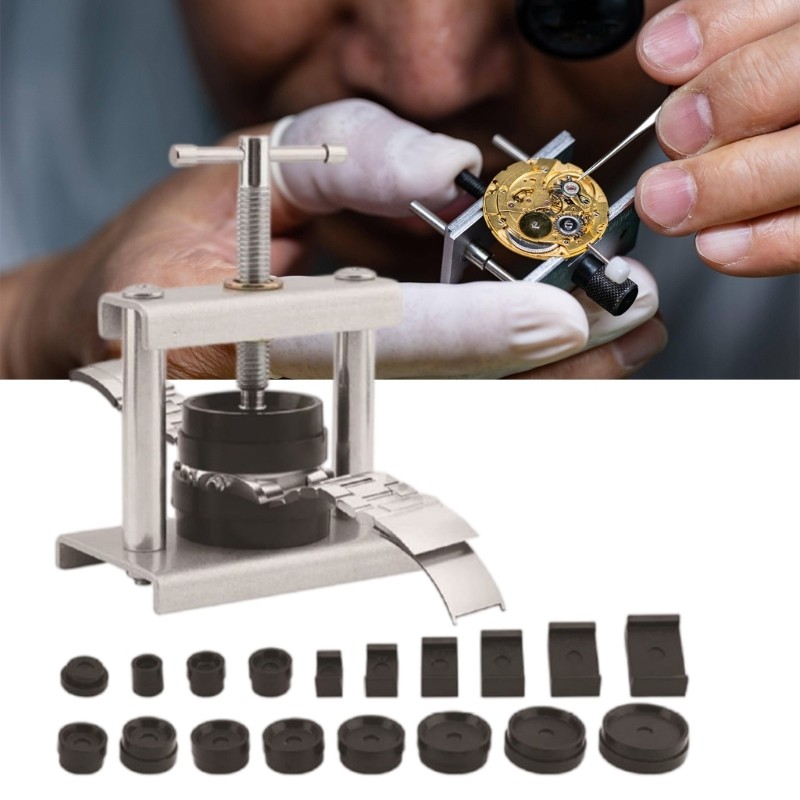Ergonomic Watch Case Closing Device With Secure Grip For Beginner Technicians