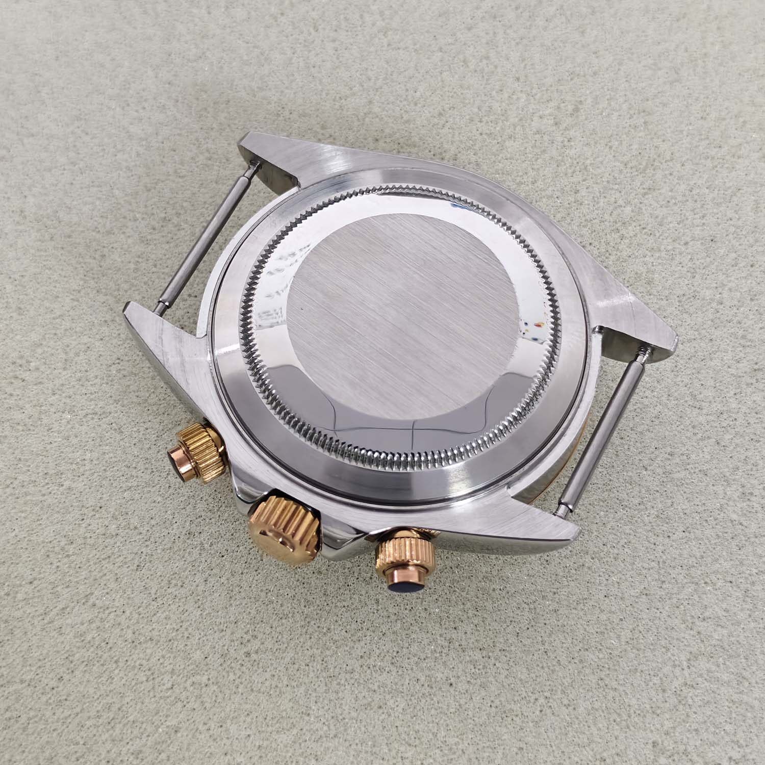 39mm Steel Watch Case Sapphire for VK63 Quartz VK63A Movement 29.5mm Dial Parts
