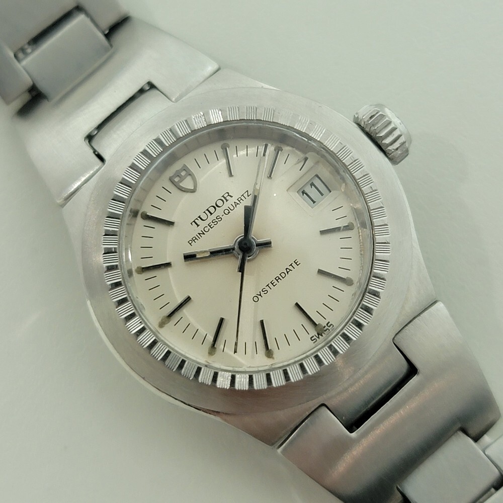 Tudor Princess Quartz Oysterdate 26mm 1980s Ladies All Original Vintage RJC214