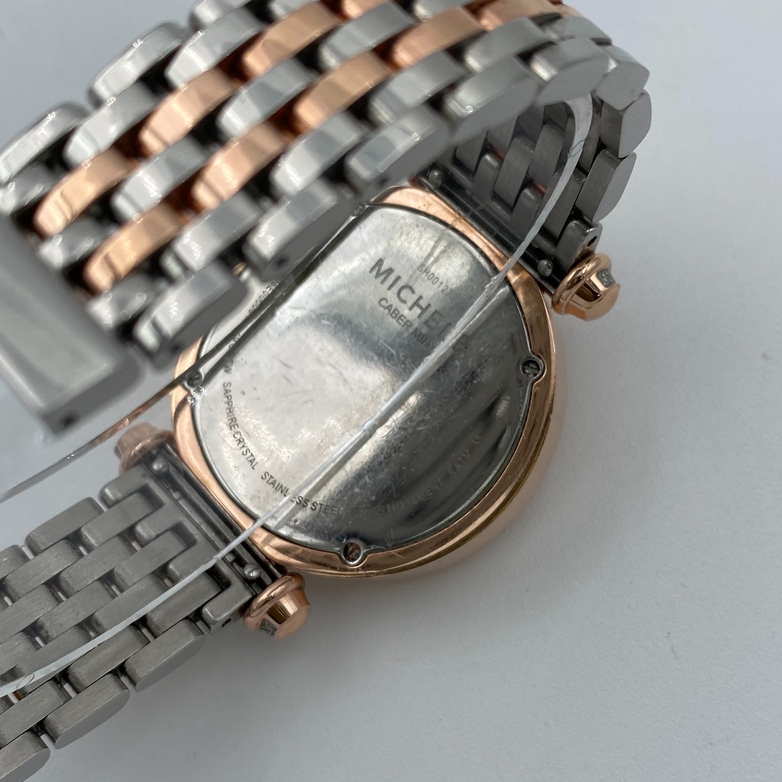 Michele Diamond Caber Mid Watch Gold Two Tone