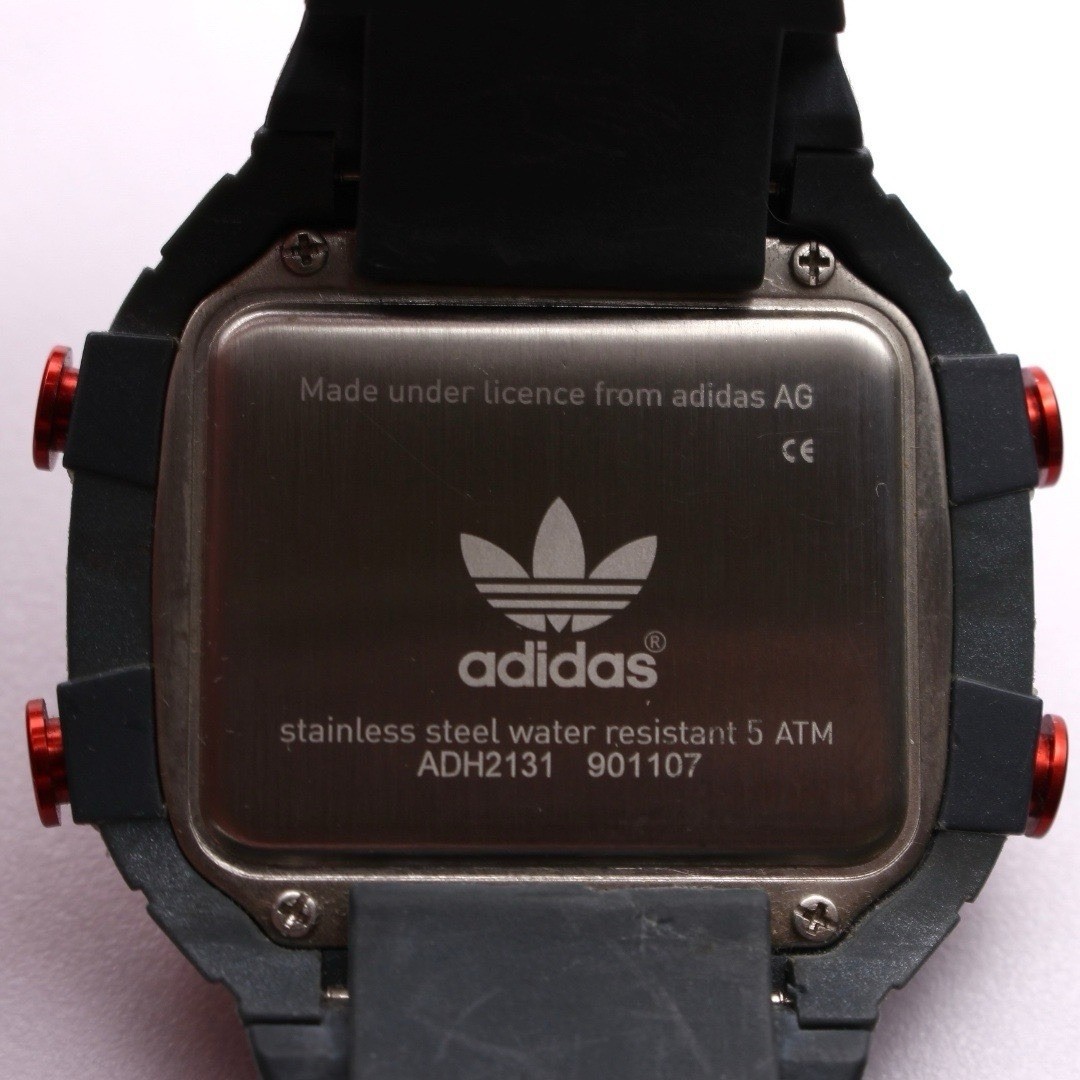 Rare Discontinued adidas Originals SOUL Digital Red Black Watch ADH2131 Y2K Run