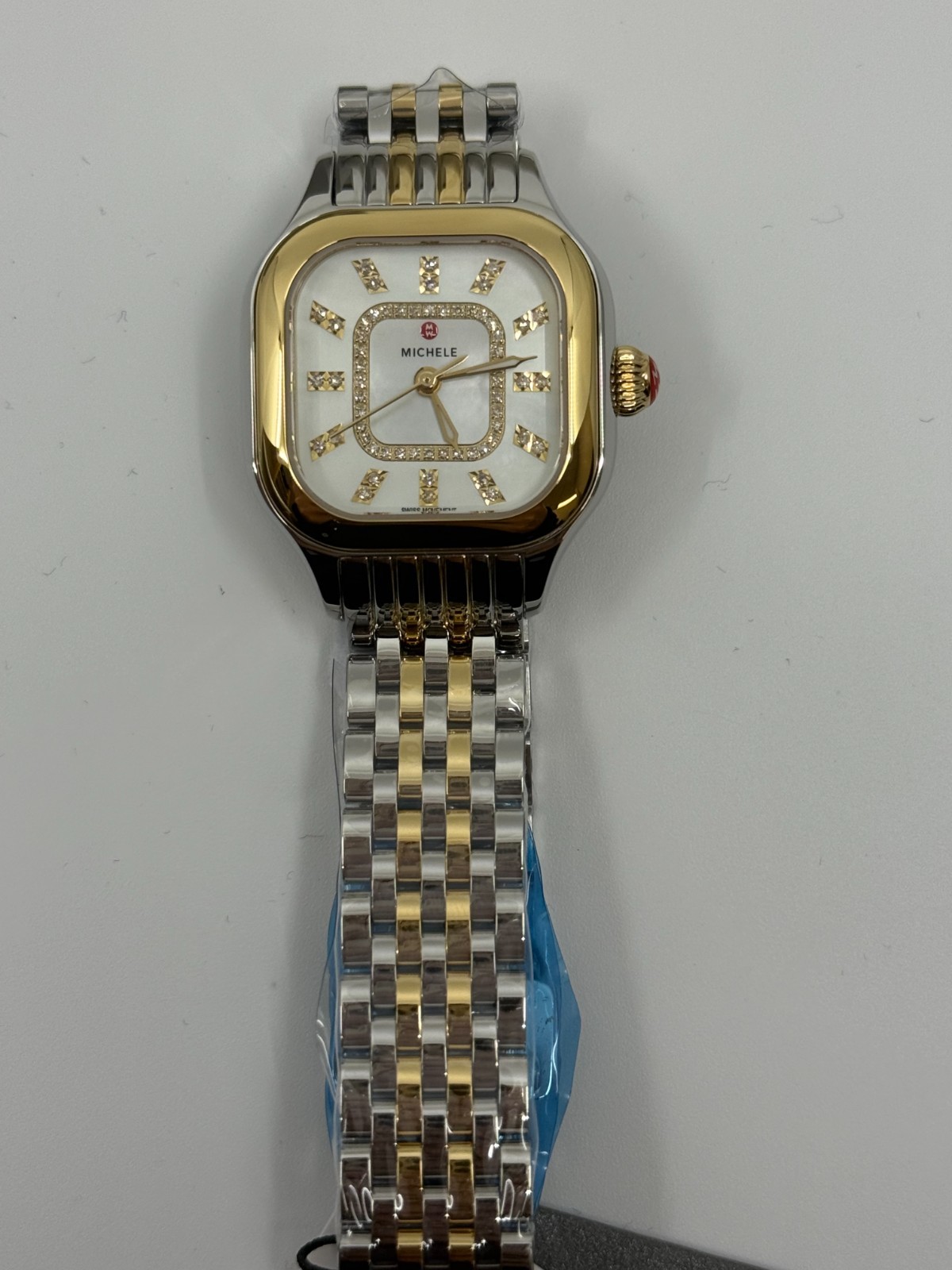 Michele Meggie Two-Tone 18K Gold-Plated Diamond Dial Watch MWW33B000009