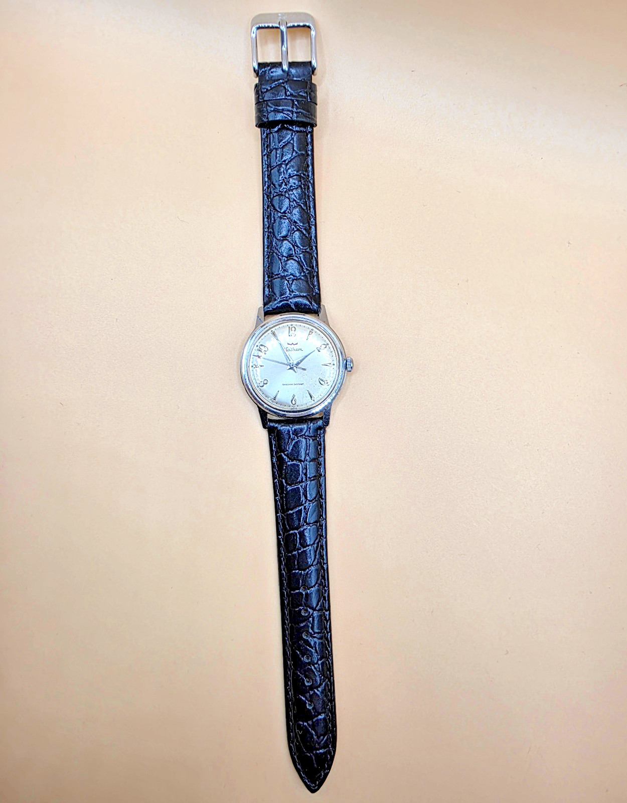 WALTHAM Rare Vintage 33mm Mechanical Swiss Watch7 Jewel S/S Second Hand Men’s