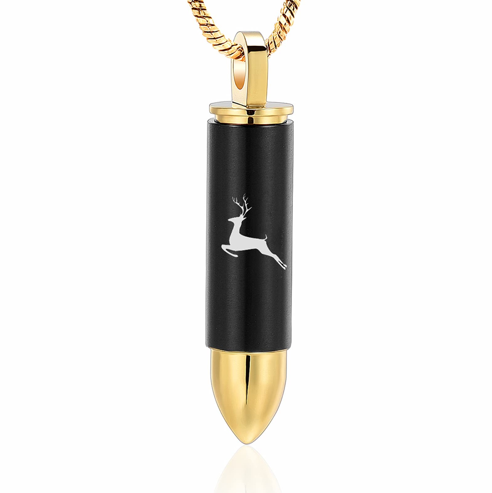 Cremation Jewelry for Ashes Locket Deer Bullet Pendant Urn Necklace for Ashes…