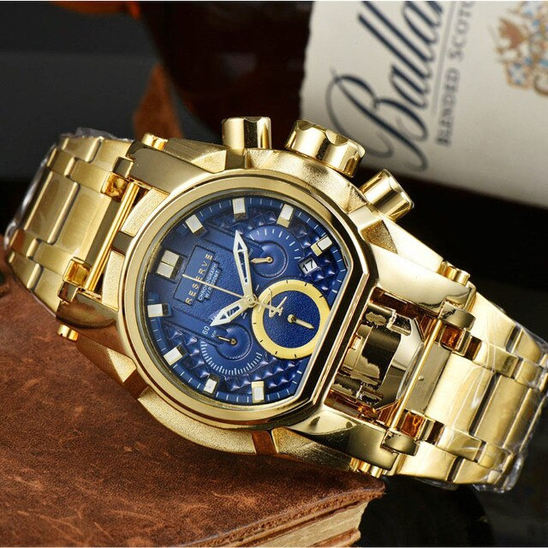 Reserve Bolt Zeus Undefeated Mens Watch Chronograph Invincible Luxury Watch