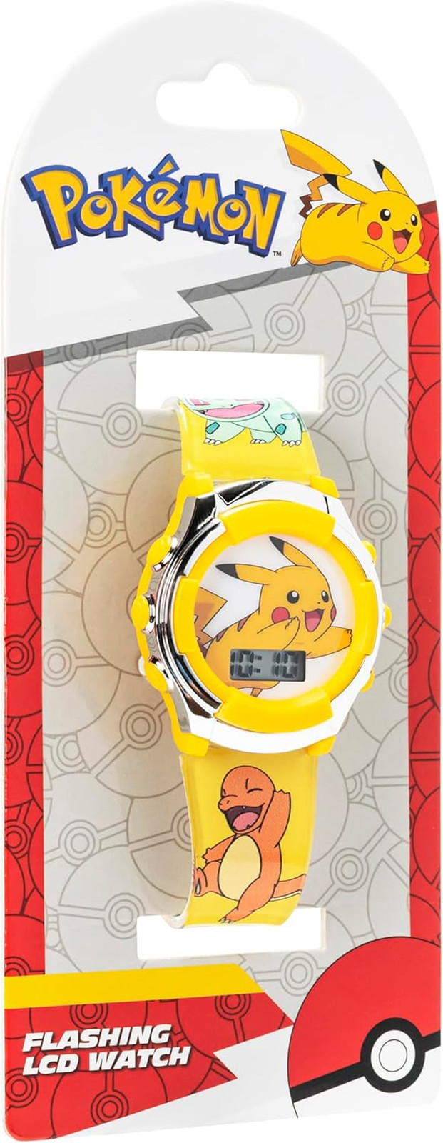 Kids Pokemon Digital LCD Quartz Watch for Boys, Girls, and Adults All Ages