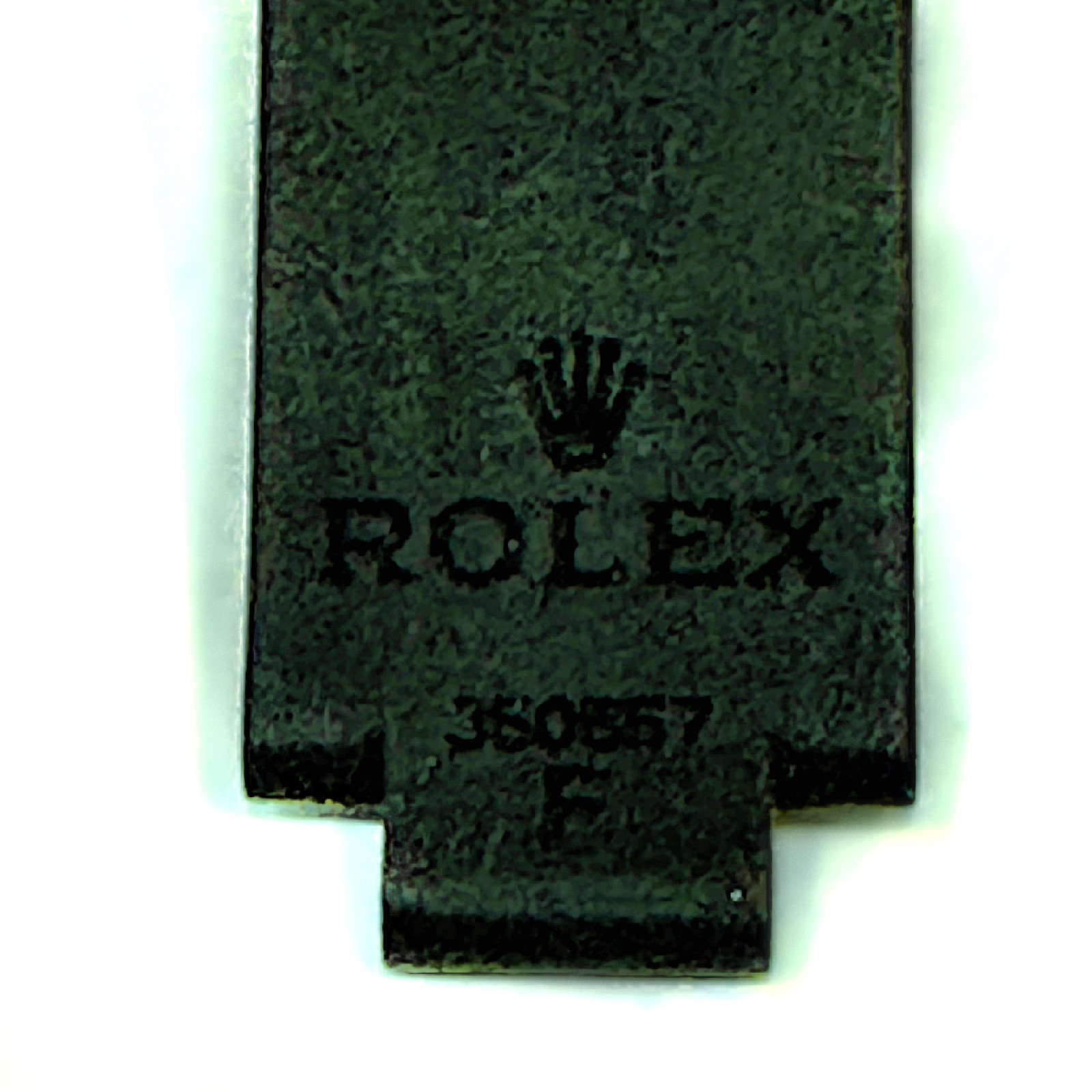 Genuine ROLEX Oysterflex 18mm Black Rubber Watch Strap Band 350557 F