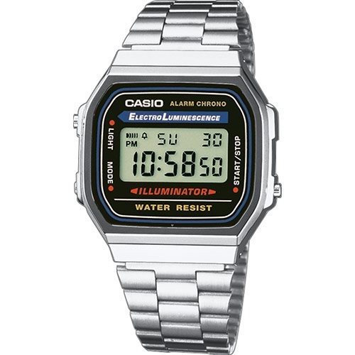 Casio Steel A168WA-1WCR Watch