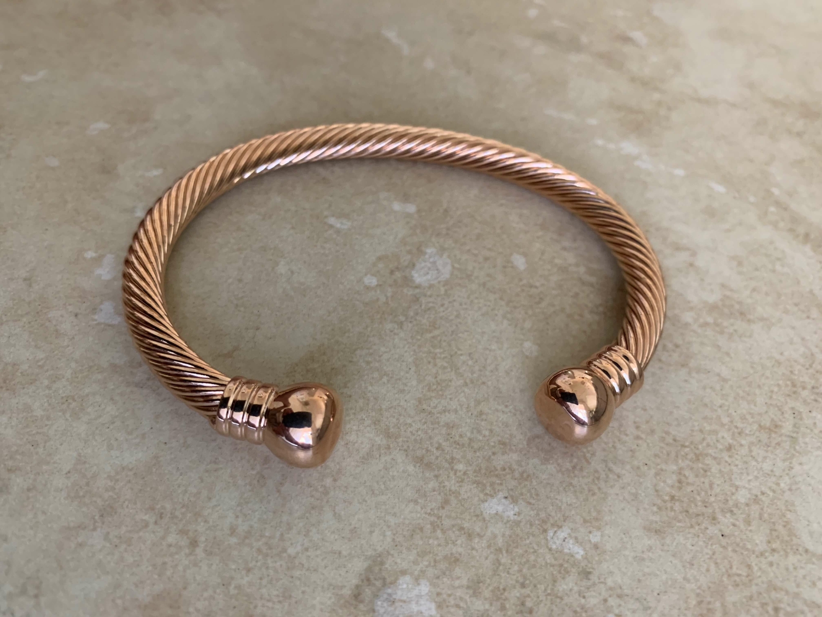 Pure Copper Magnetic Bracelet Bangle Arthritis Pain Relief Balance Energy Stress