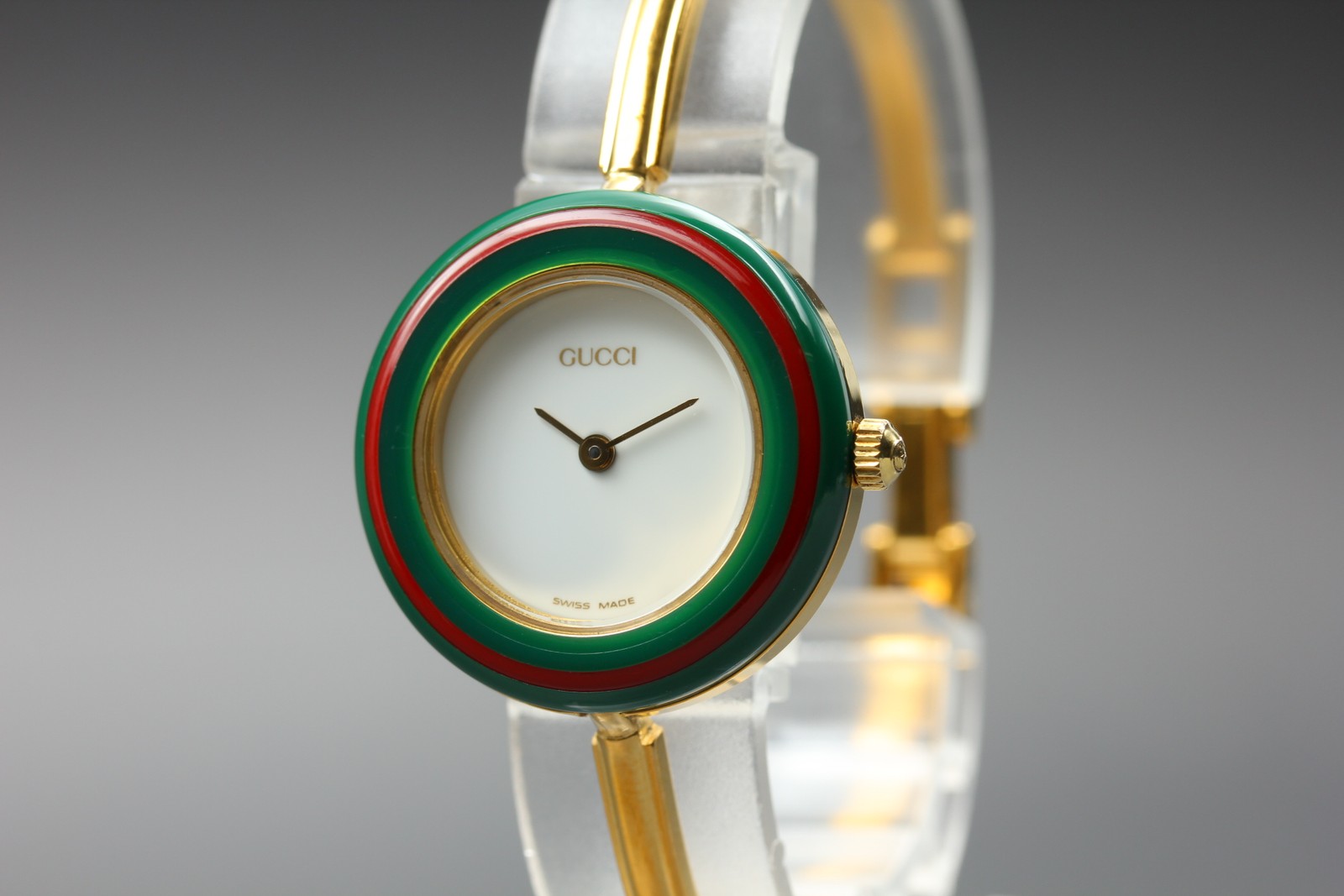 [Near MINT] GUCCI 11/12.2 Change Bezel 12 Colors Ladies Quartz Watch From JAPAN