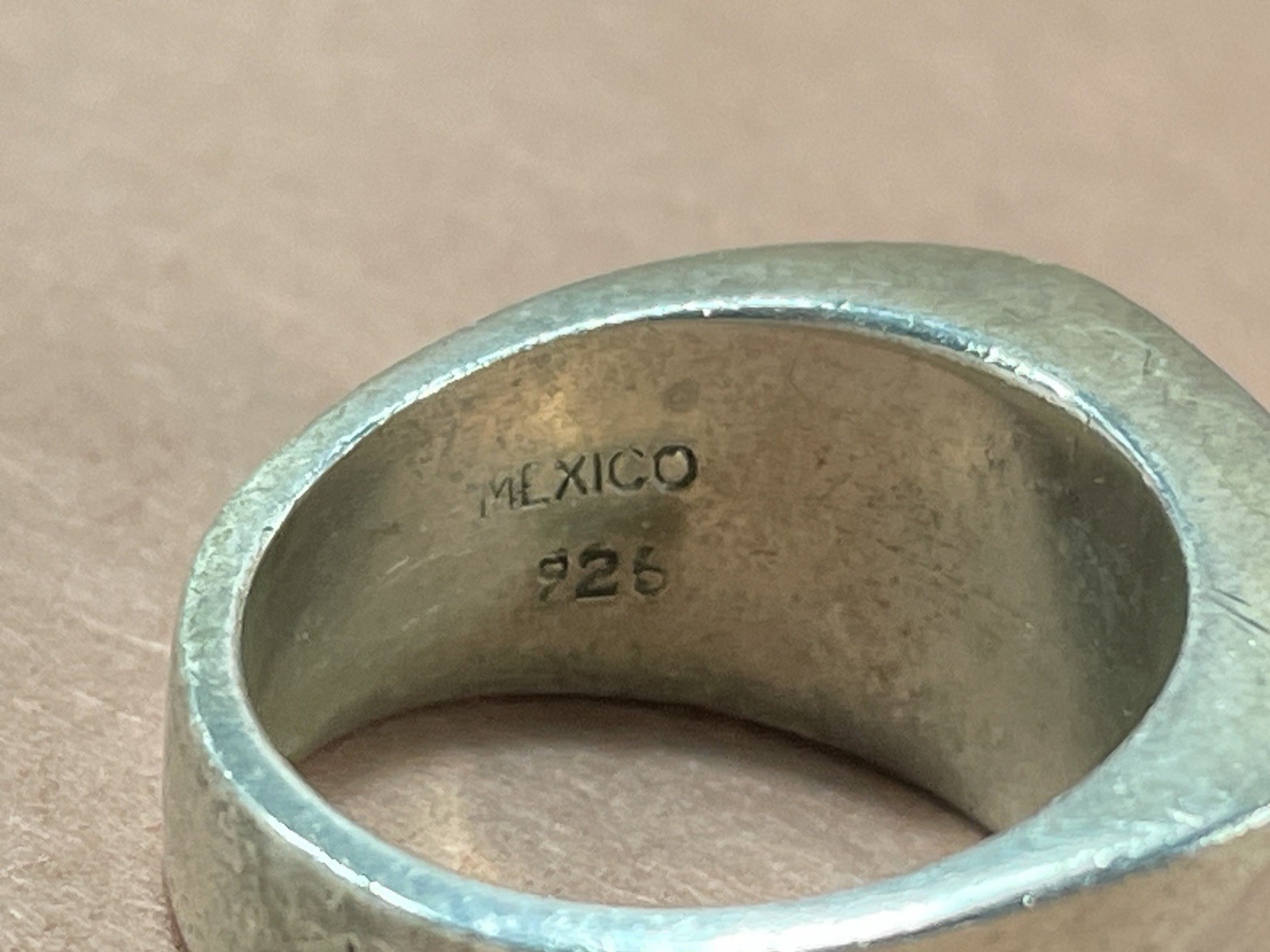 Vintage Sterling Silver 925 Modernist Ring Contoured Saddle Size 6.75 14 grams