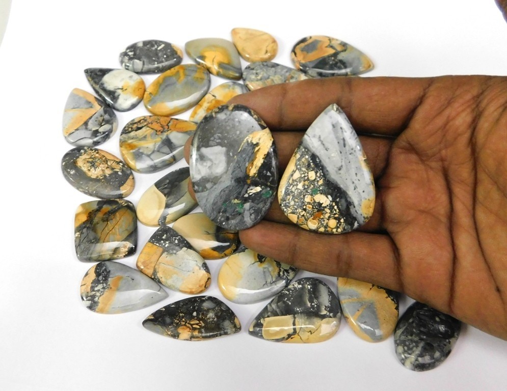 Maligano Jasper Fancy Gemstone Cabochon Jewelry Making Wholesale Lot 71307