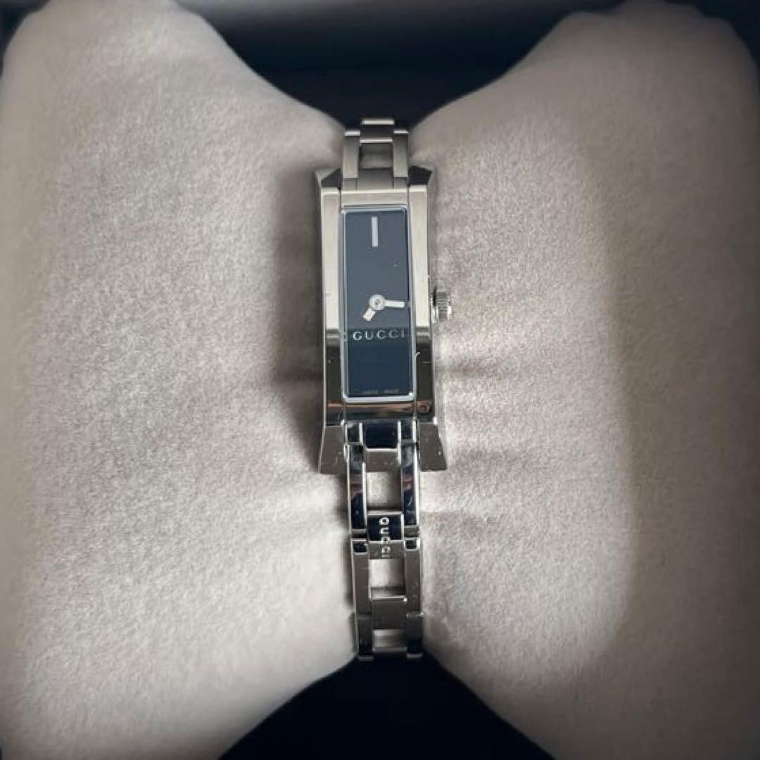 GUCCI G Link Black Wristwatch YA110518 with Box