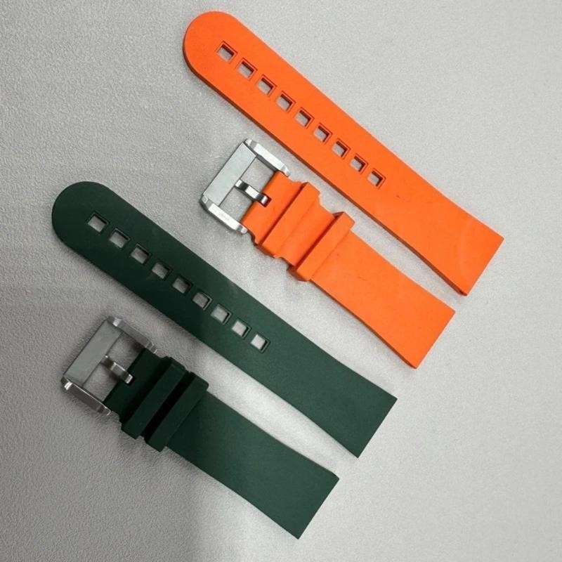 23mm Premium FKM Watch Band Rubber Strap Fits Blancpain Fifty Fathoms 5015 5200