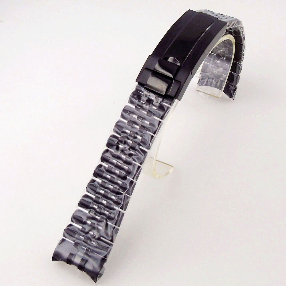 20mm Width Black PVD/Silver/Rose Gold Stainless Steel Slide Glide Folding Buckle
