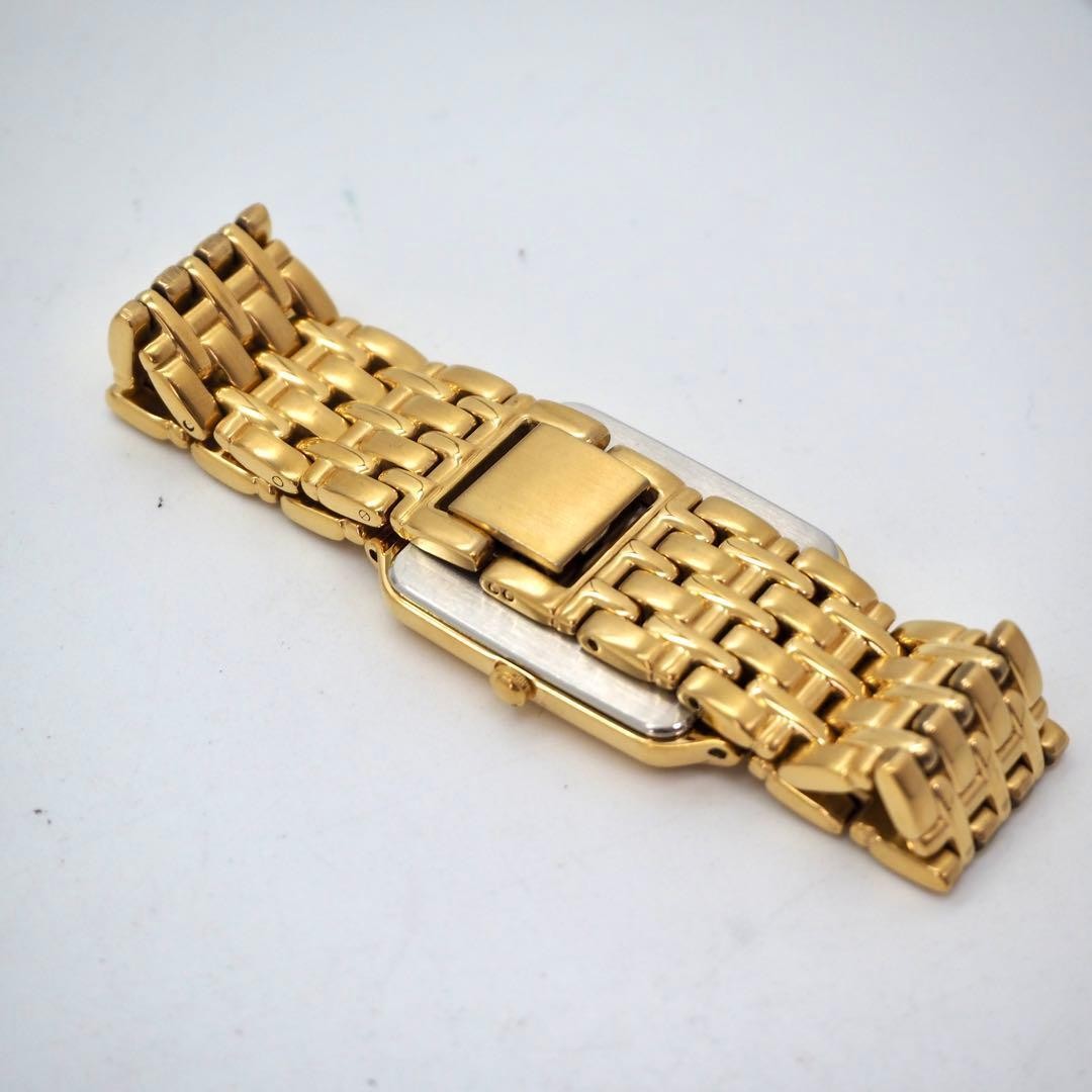 177 Working SEIKO Watch Men’s Date Gold White Square