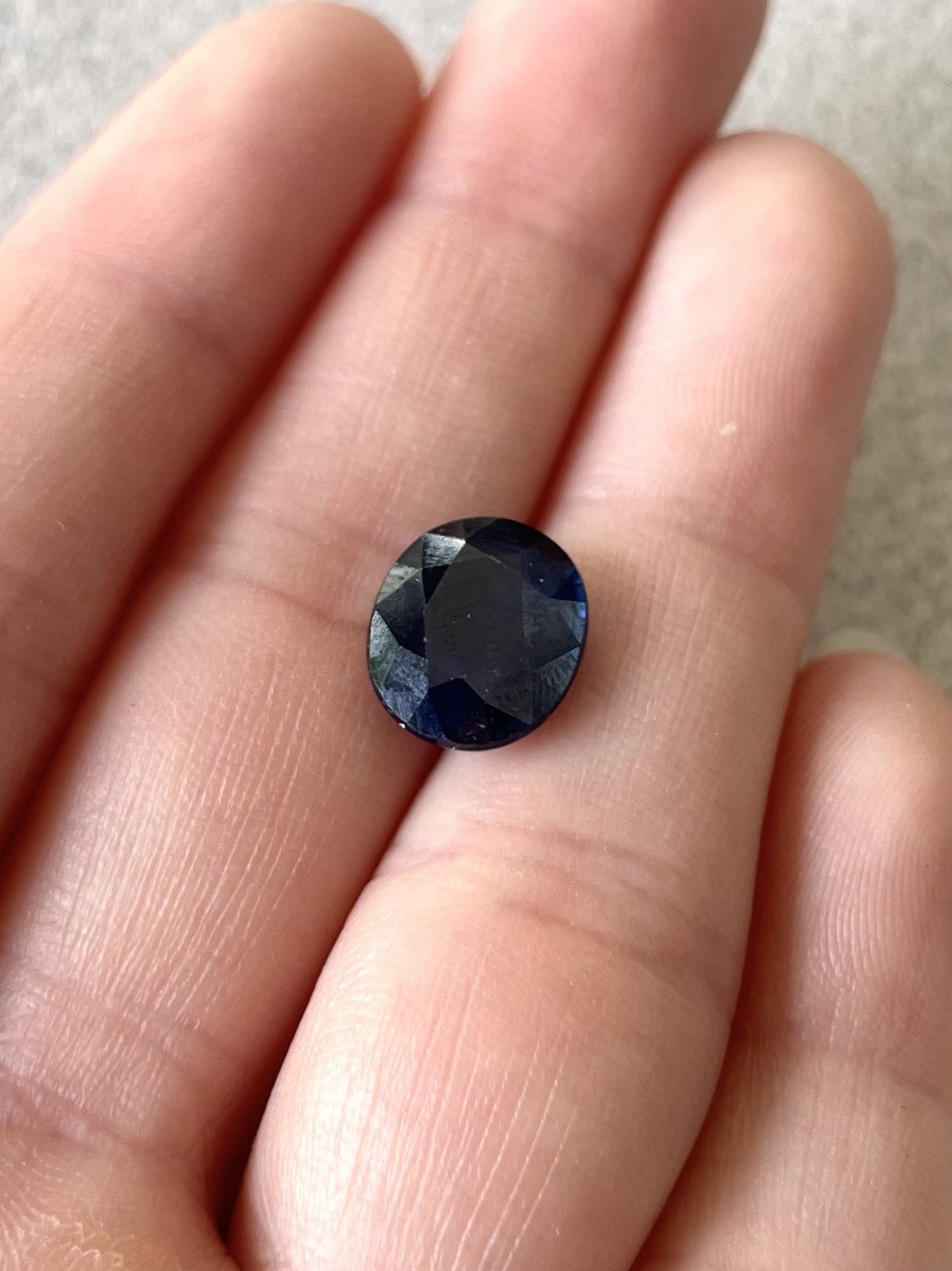 Titanium Diffused Sapphire 3.88 Carats