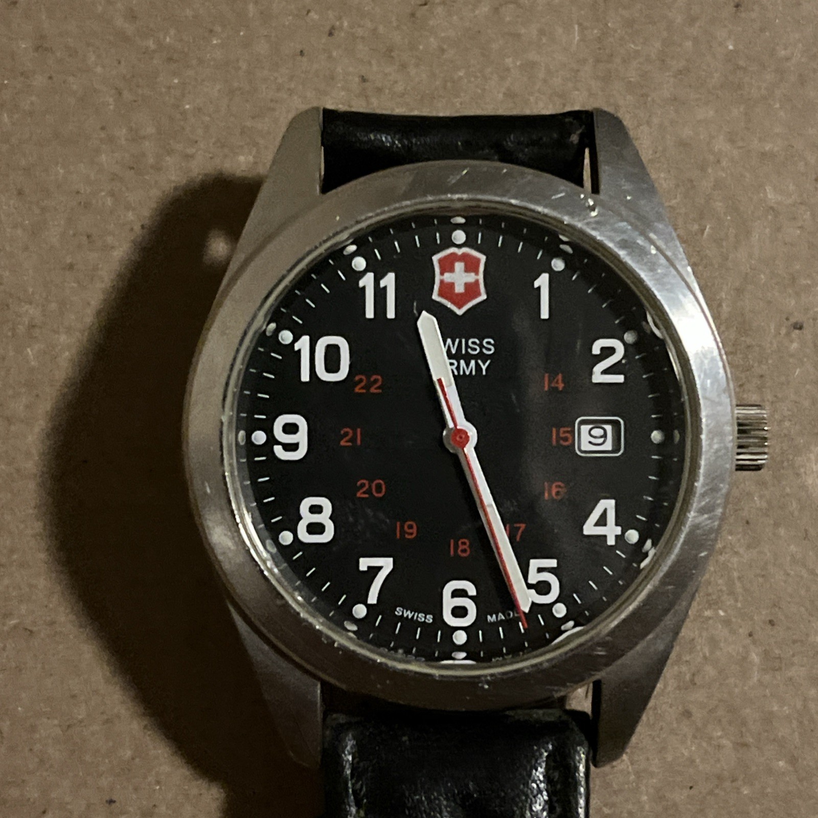 Victorinox 241083 Garrison Swiss Army Watch Leather