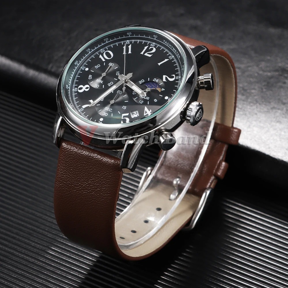 Leather Watch Strap for Skagen 18mm 20mm 22mm Silver Pin Buckle Band