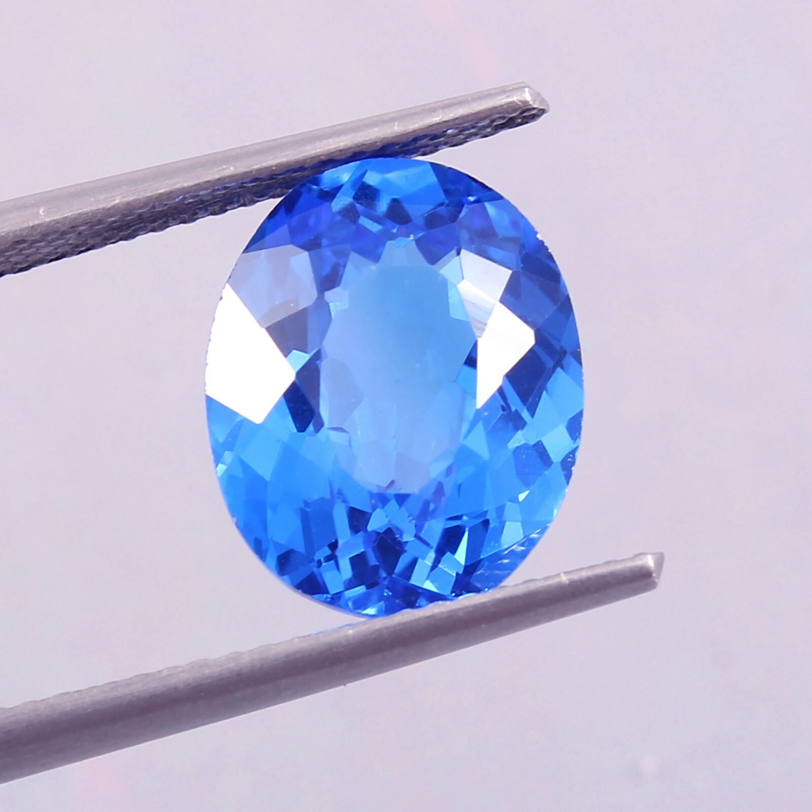AAA Grade Natural Flawless Ceylon Blue Spinel Oval Cut Loose Gemstone 5.15 Ct