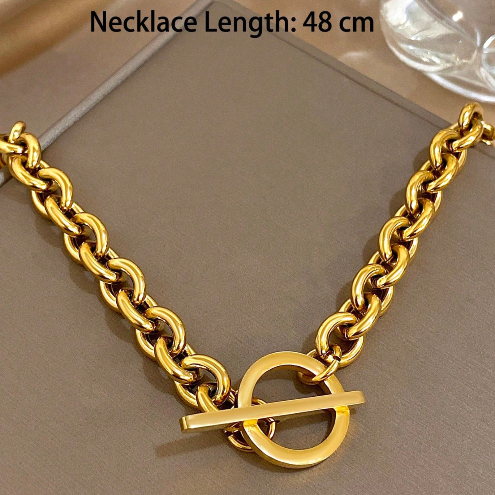 Stainless Steel Knot Necklace Women | Minimalist Chain Adjustable 45-55cm Gift