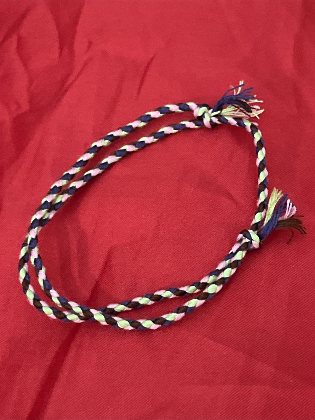 NEW BOHO BRAID THREAD FRIENDSHIP BRACELET ADJUSTABLE LIME PINK PURPLE BROWN NIP