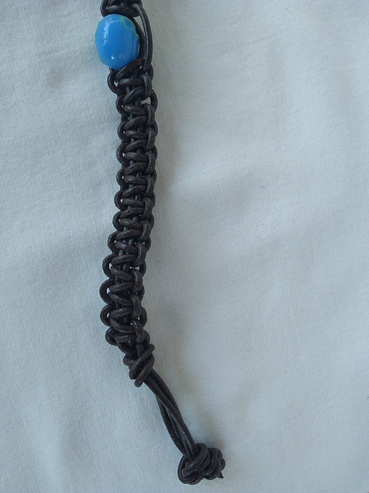 Bracelet or Anklet Macrame Leather 9″ Boho Jewelry USA Seller New