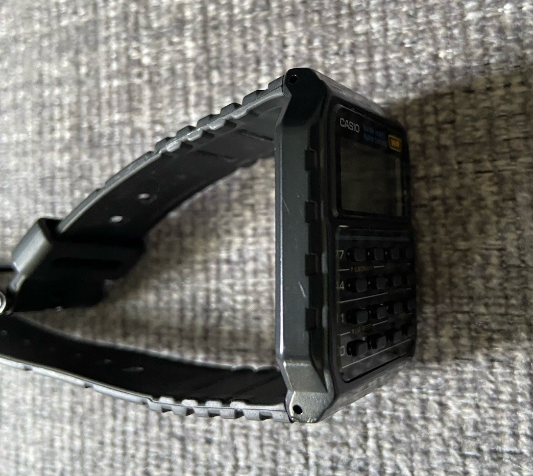 Casio CA-53W-1Z Calculator Watch Black Resin 8-Digit Dual Time Unisex