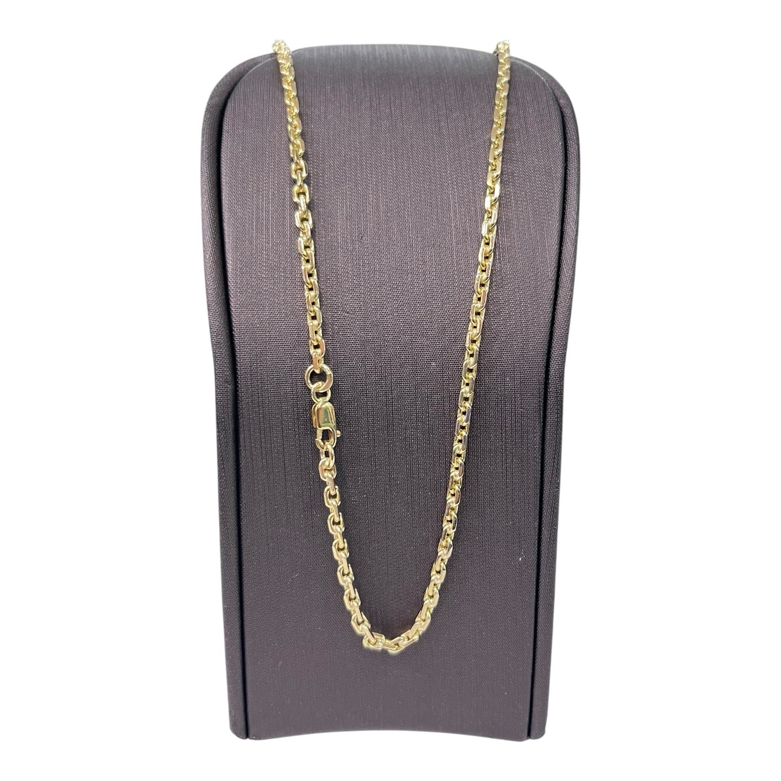 9ct 9K Yellow Gold Solid Oval Cable Link Chain Necklace 11.24 Grams 45cm. New