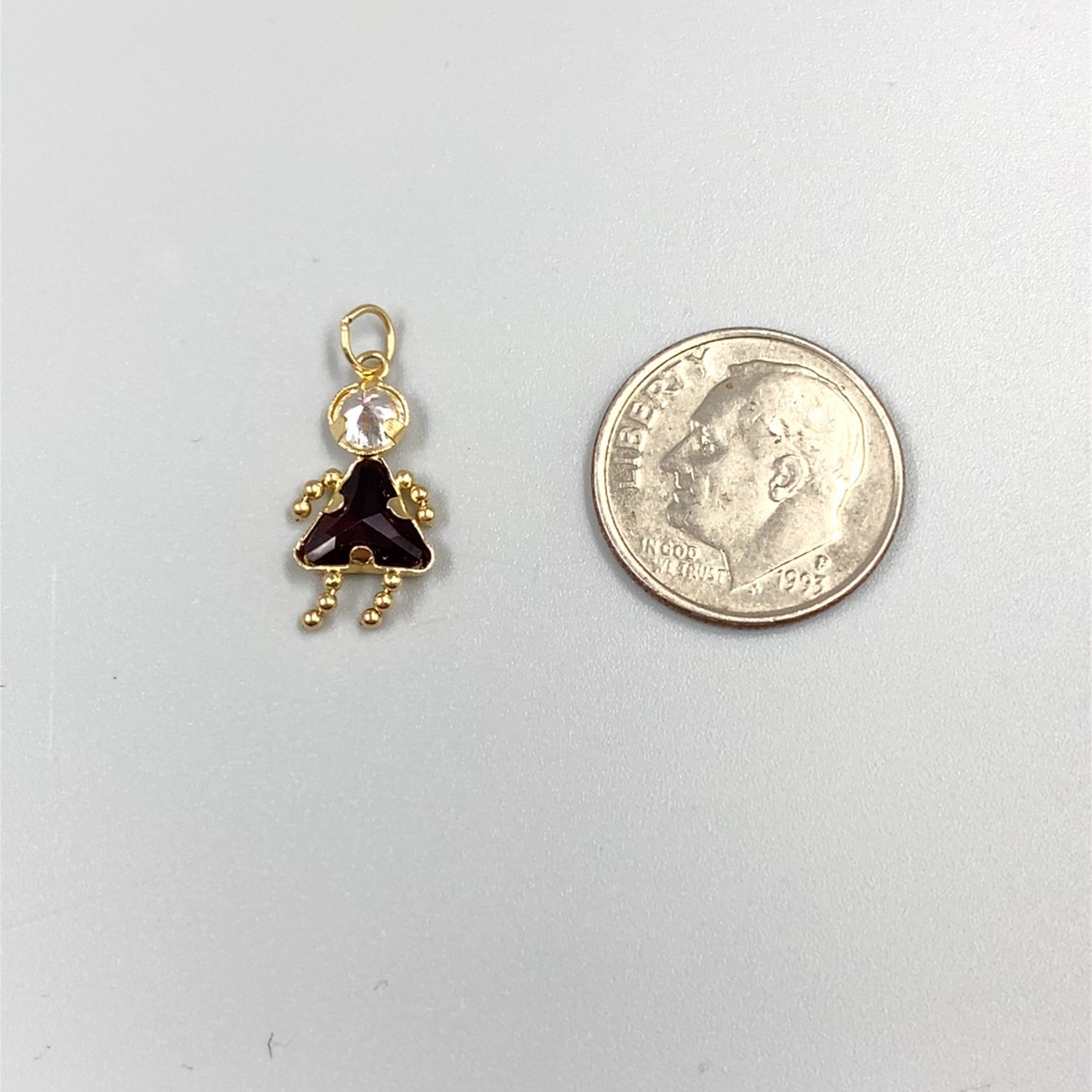 Cubic Zirconia 14K Yellow Gold 0.5g (EL1123825)