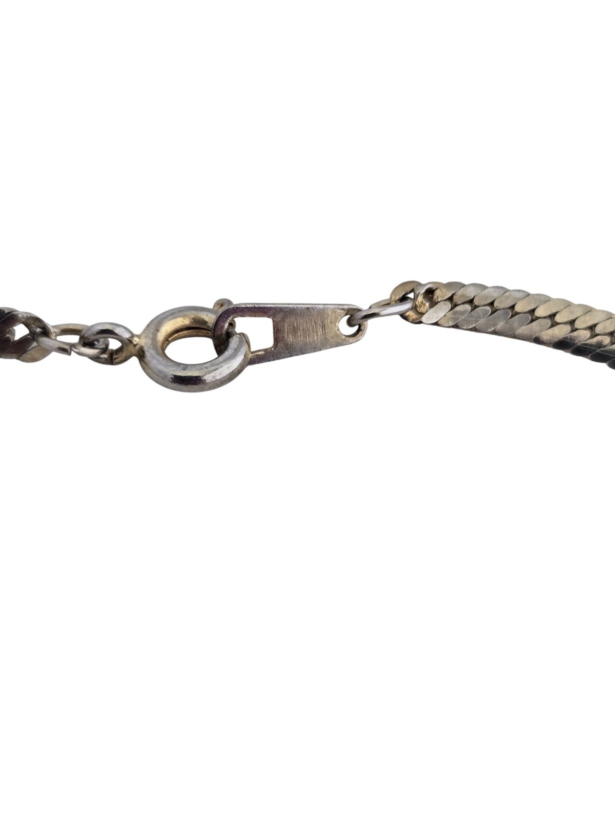 Vintage Korea Silver Tone Chain 7.5″ Bracelet