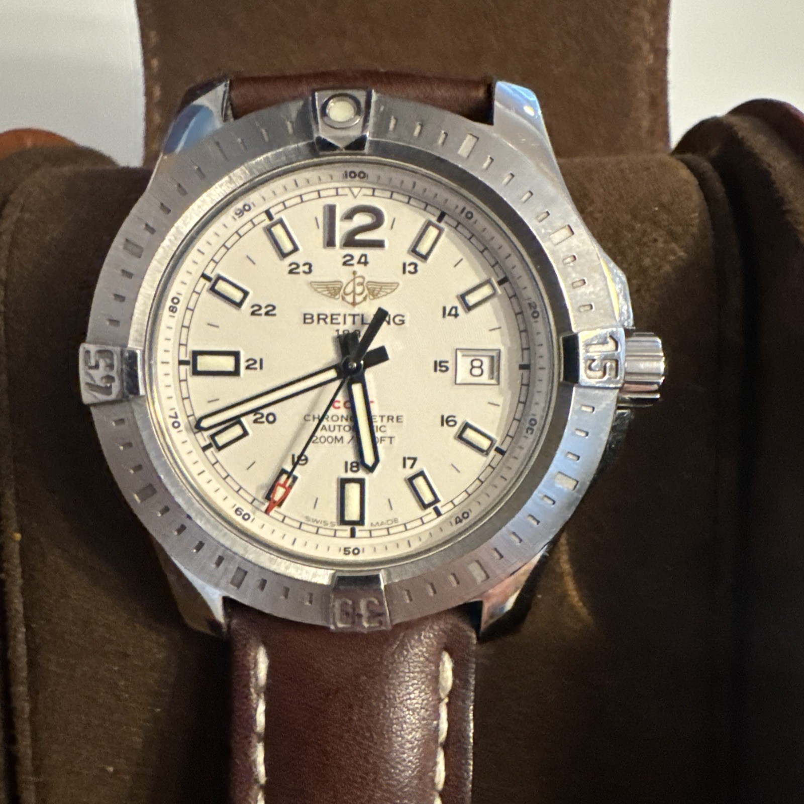 Breitling Colt White Dial on Steel A17388