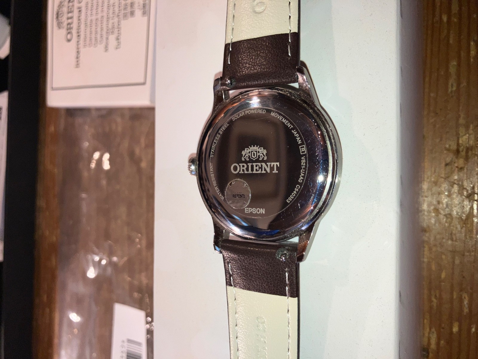 Orient Bambino Solar Powered 38mm Runs Perfectly