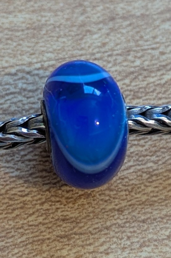 Authentic Retired TrollBeads Blue Armadillo