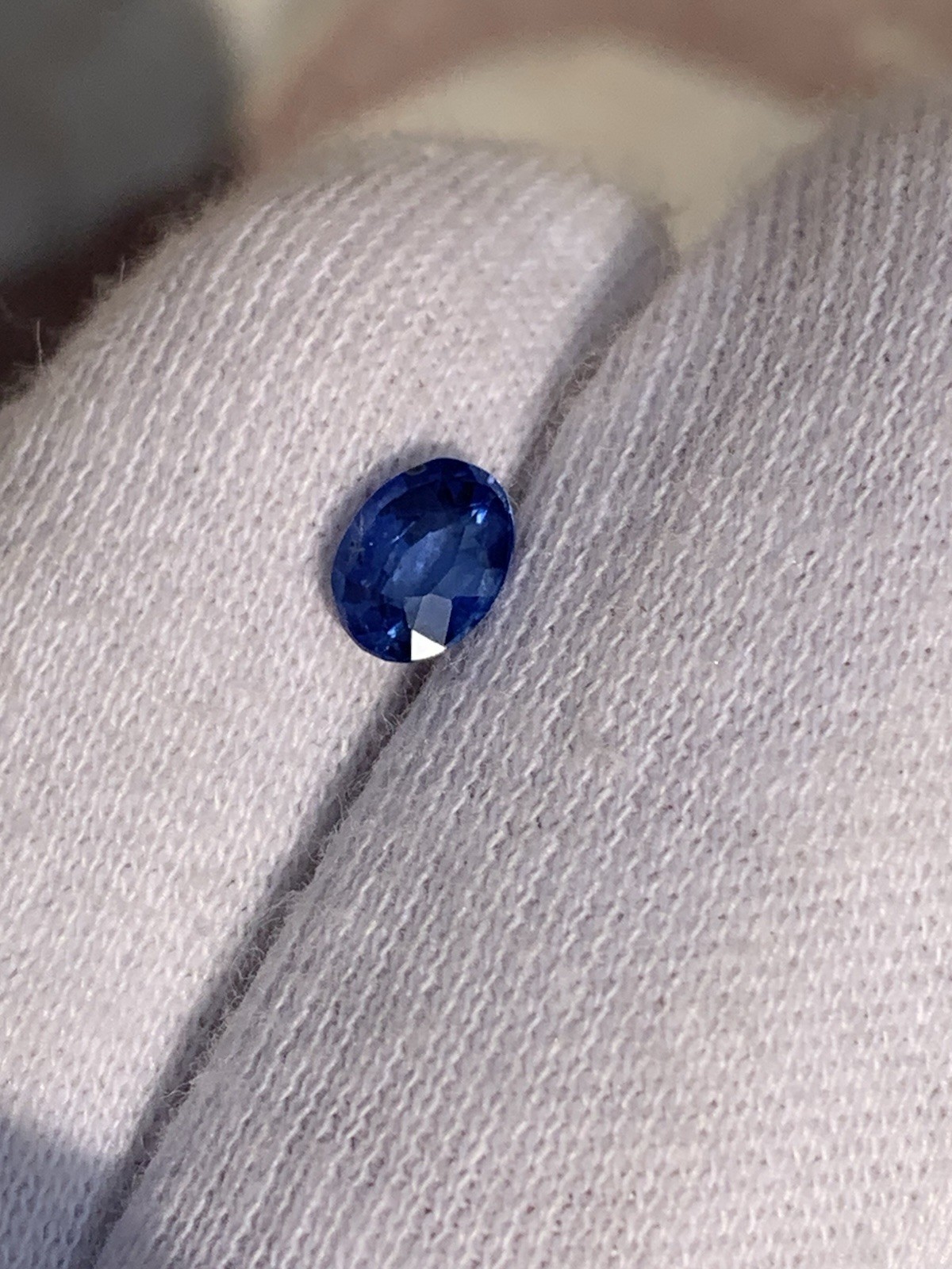 1.24ct Natural Blue Sapphire Oval Cut Loose Gemstone Ideal for Fine Jewelry