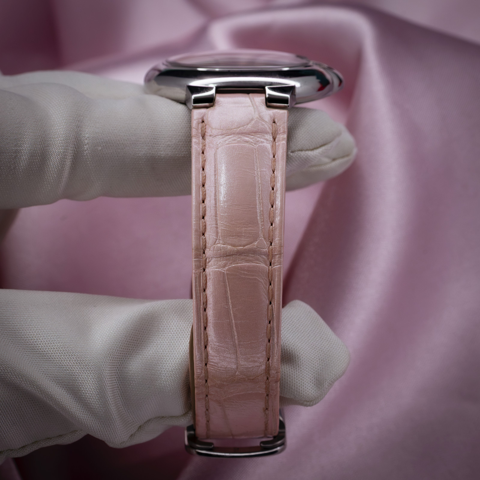 Cartier Ballon Bleu Pink Dial 33mm Automatic Steel Full Set WSBB0002