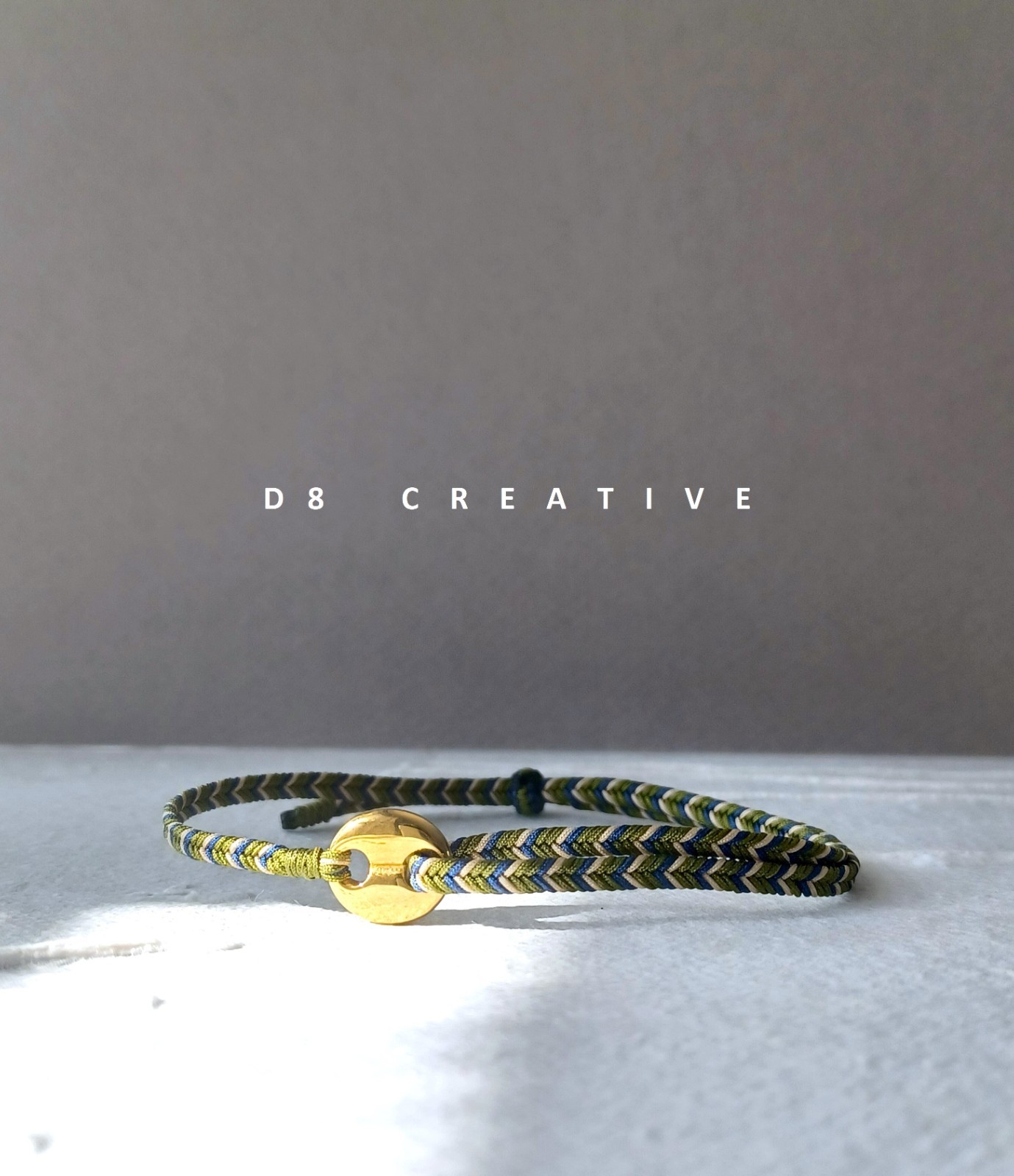 New product -men’s Hand-braided rope with stainless steel bracelet
