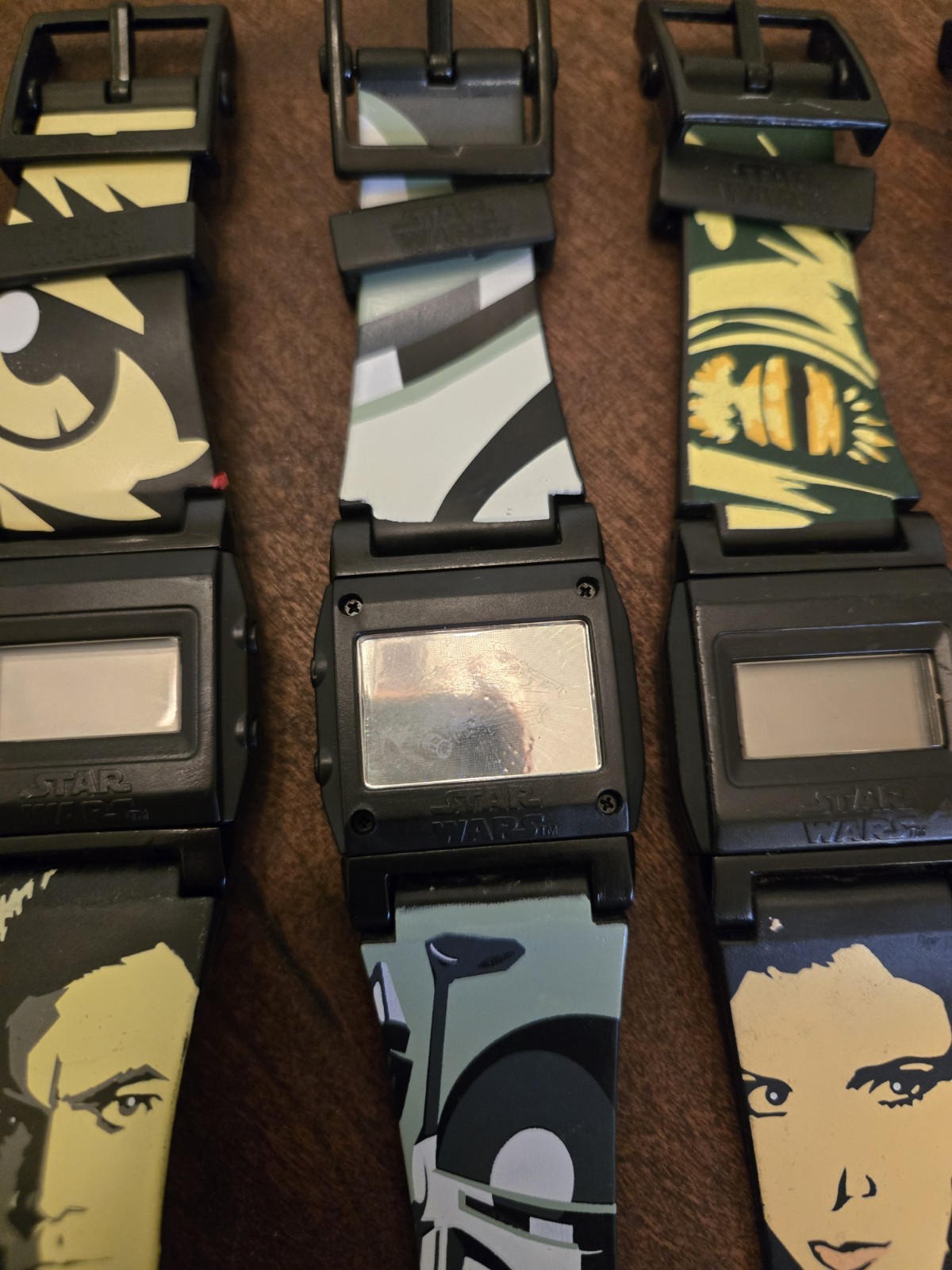 Star Wars Digital Quartz Wristwatch Lot w/ Interchangeable Graphic Straps